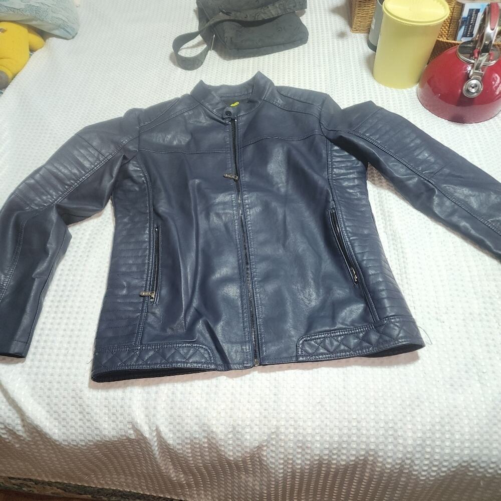 YAMAMOTO'S EUC UNISEX XXXL PU LEATHER LIKE MOTORCYCLE JACKET COAT